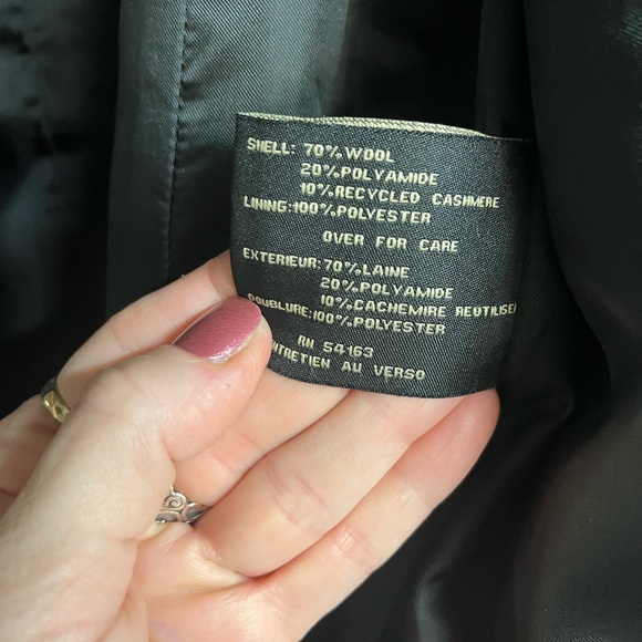 Cole Haan Black wool Coat - Picture 4 of 12